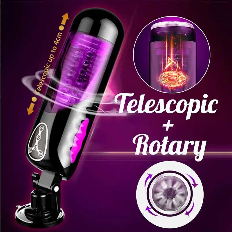 Masturbator Cup For Men With Suction Rotation And Heating Function_voghion.com