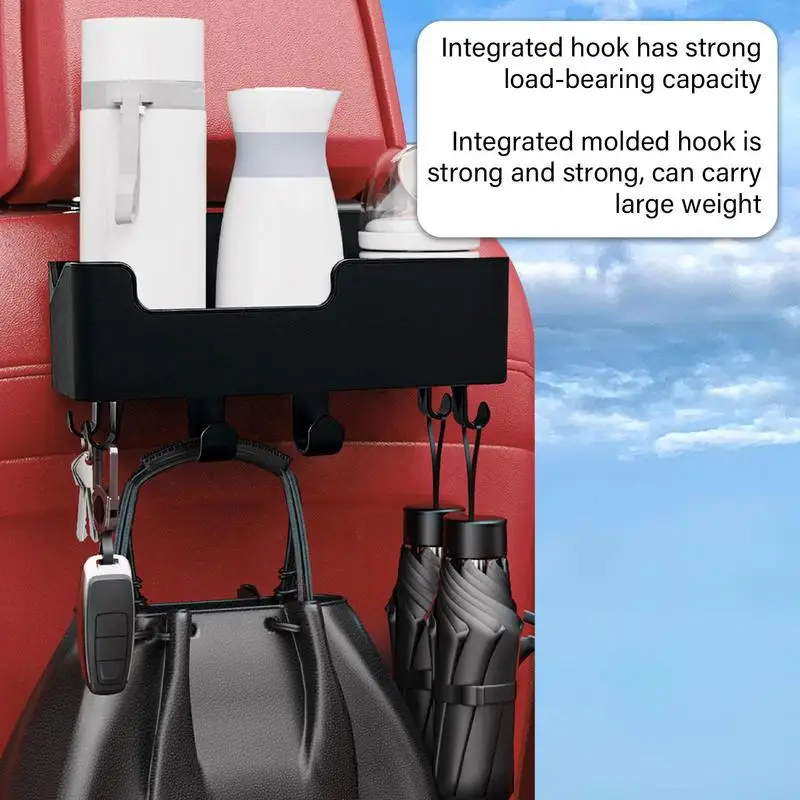Car Seat Back Multifunctional Storage Box Car Seat Storage Box Multifunctional Travel Accessories With Cup Holder Headrest