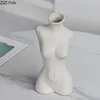 Chest Nude Figures Vases Human Body Art Ceramic Flower Pots Desk Decoration Artificial Flowers Decorative Porcelain Floral Vase 4