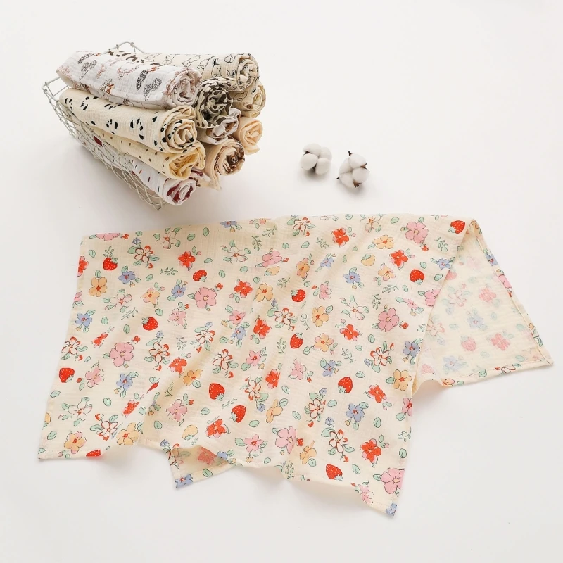 Upgraded Muslin Swaddle Blanket Receiving Blanket Swaddling Wrap for Boys & Girls Baby Essential Birthday Wrap Durable