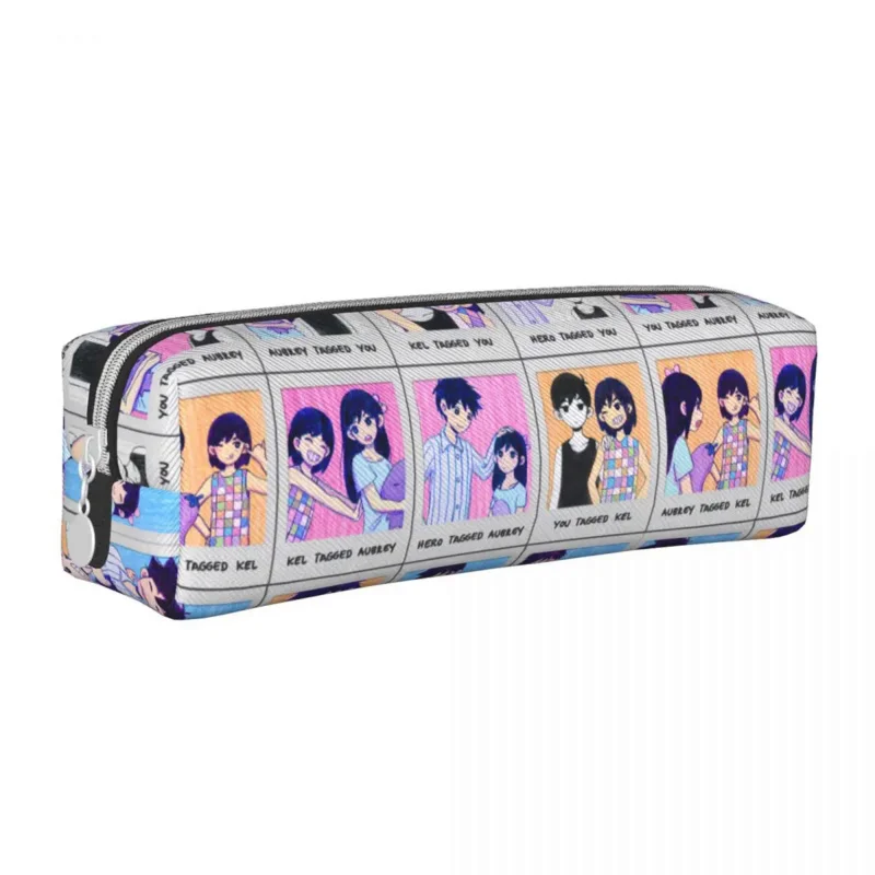 

Omori Hero Sunny Basil Pencil Cases Cartoon Horror Pencilcases Pen for Student Large Storage Bag Student School Gifts Stationery