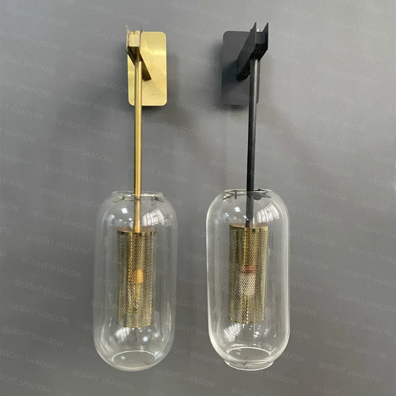 현대 유리 벽 조명 Sconce 장식 Led 거울 침실 머리맡 생활 Luminaire 주방 베란다 실내 조명 북유럽 램프