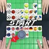 64 Blocks Leisure And Entertainment Mahjong Tile Game With Pattern Of Flag Ball 1/2 Players Funny Parent Child Game Toy Gift ﻿ 1
