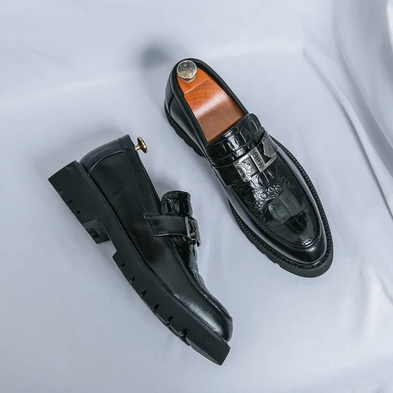 S024f4136e50d454cbe4a443e2c2e5695C Stylish VIPOL White Loafers for Men Slip-On Dress Shoes for Parties