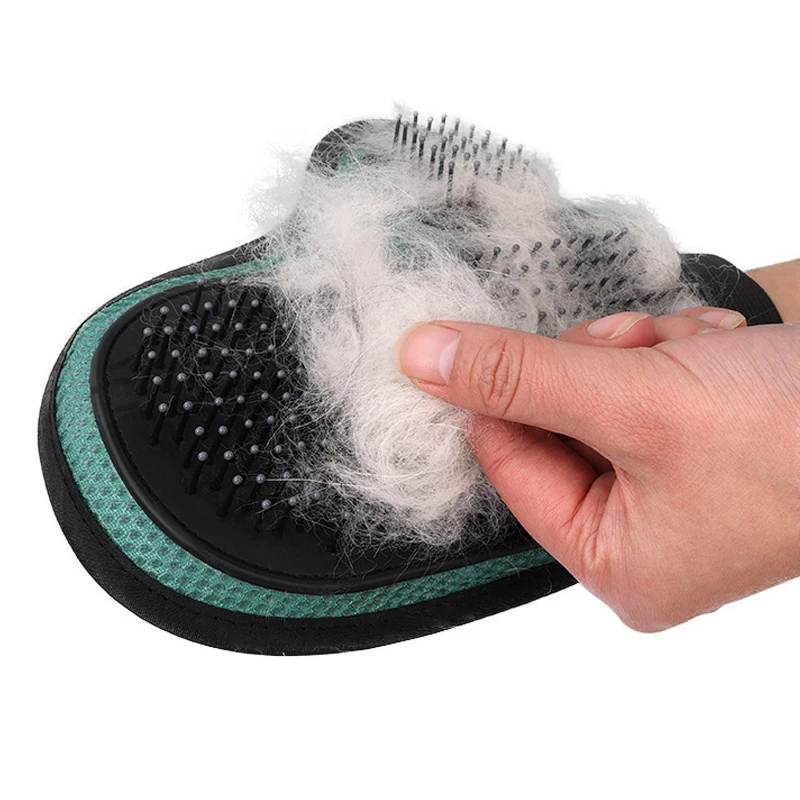 Pet bath massage cat gloves cat Dog Hair Removal Cat Supplies Comb Hair Removal Brush Rubber Sticky Gloves