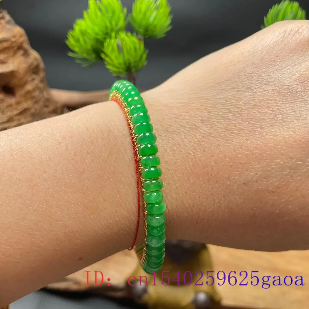 여성을위한 옥 팔찌 디자이너 선물 럭셔리 Jadeite Bangles 자연 중국어  패션 쥬얼리 보석 에메랄드 비즈