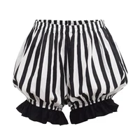 Lolita Bloomers Women Vintage Cosplay Bottoming Pumpkin Striped Shorts