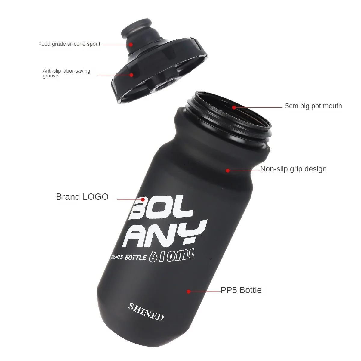 Rubber Paint Sports Bottle 3