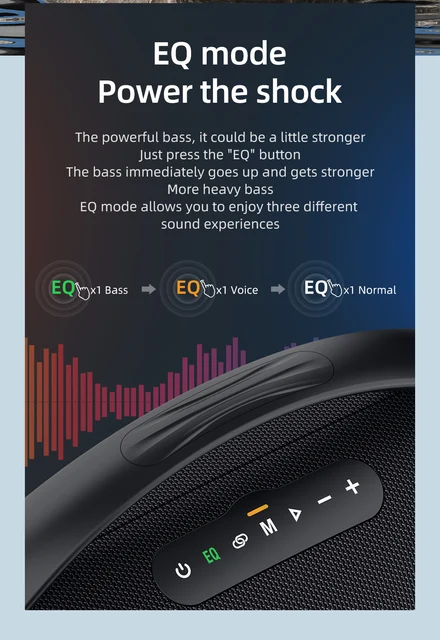 Bluetooth ZEALOT-S97スピーカーフォン,ポータブルハンドル付き