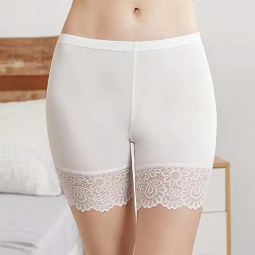 Women Lace Edge Shorts Underwear High Waist Seamless