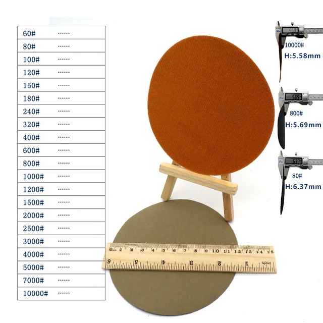 TA-VIGOR Lot De 30 Disques De Ponçage Humides Et Secs De 50 Mm