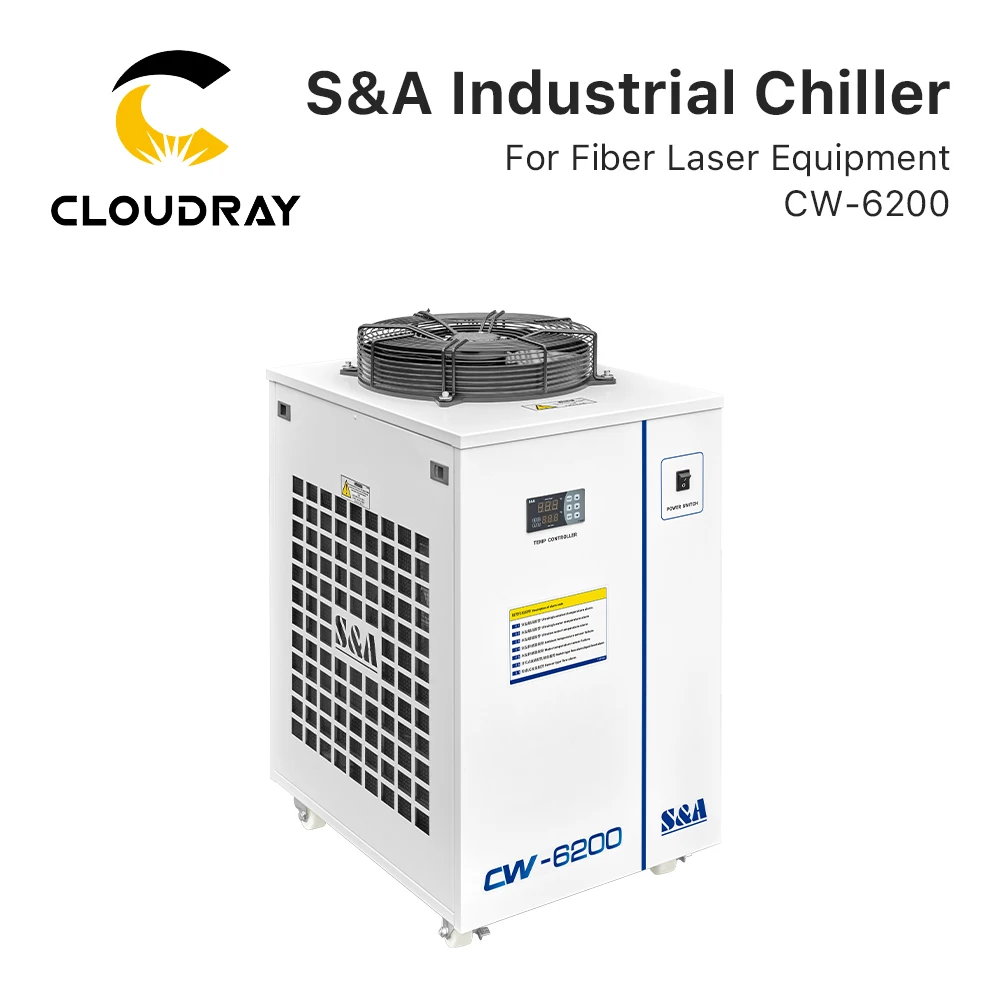 Cloudray Original S & A Industrial Chiller Cw-6200 75L/Min Flow R-410A Frigorifero Per Sistema Di Raccolta Dell'Acqua Della Macchina