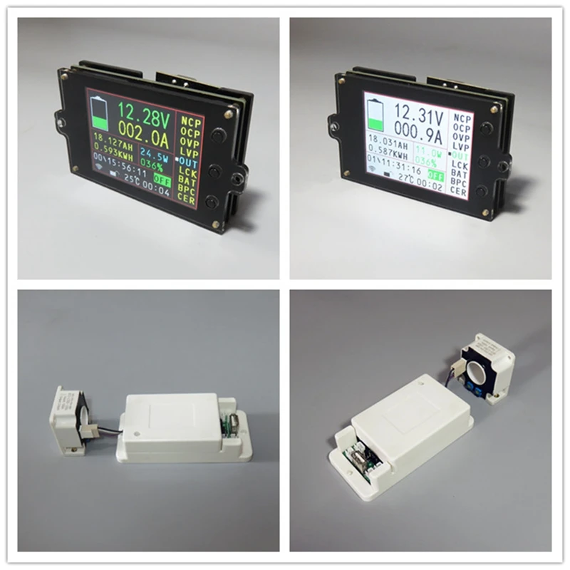 무선 배터리 모니터 계량기, DC 120V 300A, VOLT AMP, AH SOC, 잔여 용량