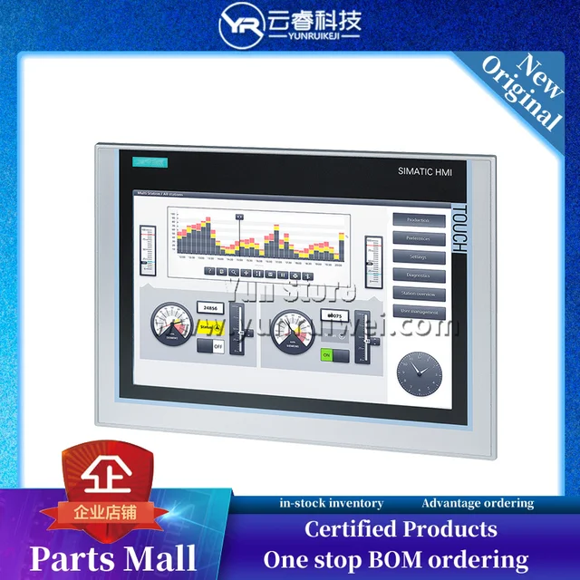 Новая оригинальная интеллектуальная панель Siemens 6AV2124-0MC01-0AX0 SIMATIC HMI TP1200 Comfort в наличии 1
