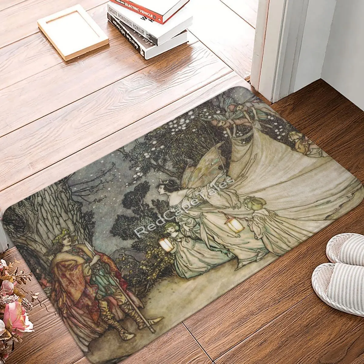 The Meeting Of Oberon E Titania A Midsummer Night Dream Arthur Rackham Tappeto Tappeto Mat Baby Room