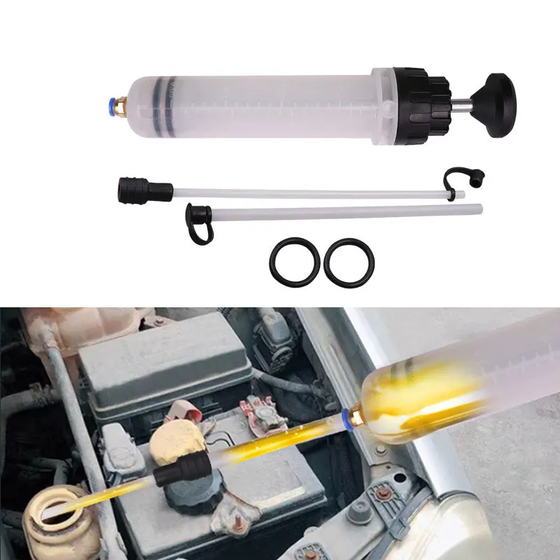 Car Engine Oil Fluid Pump Efficient Vacuum Manual Inhalation Syringe Style Engine Coolant Transfer 500cc/1500cc