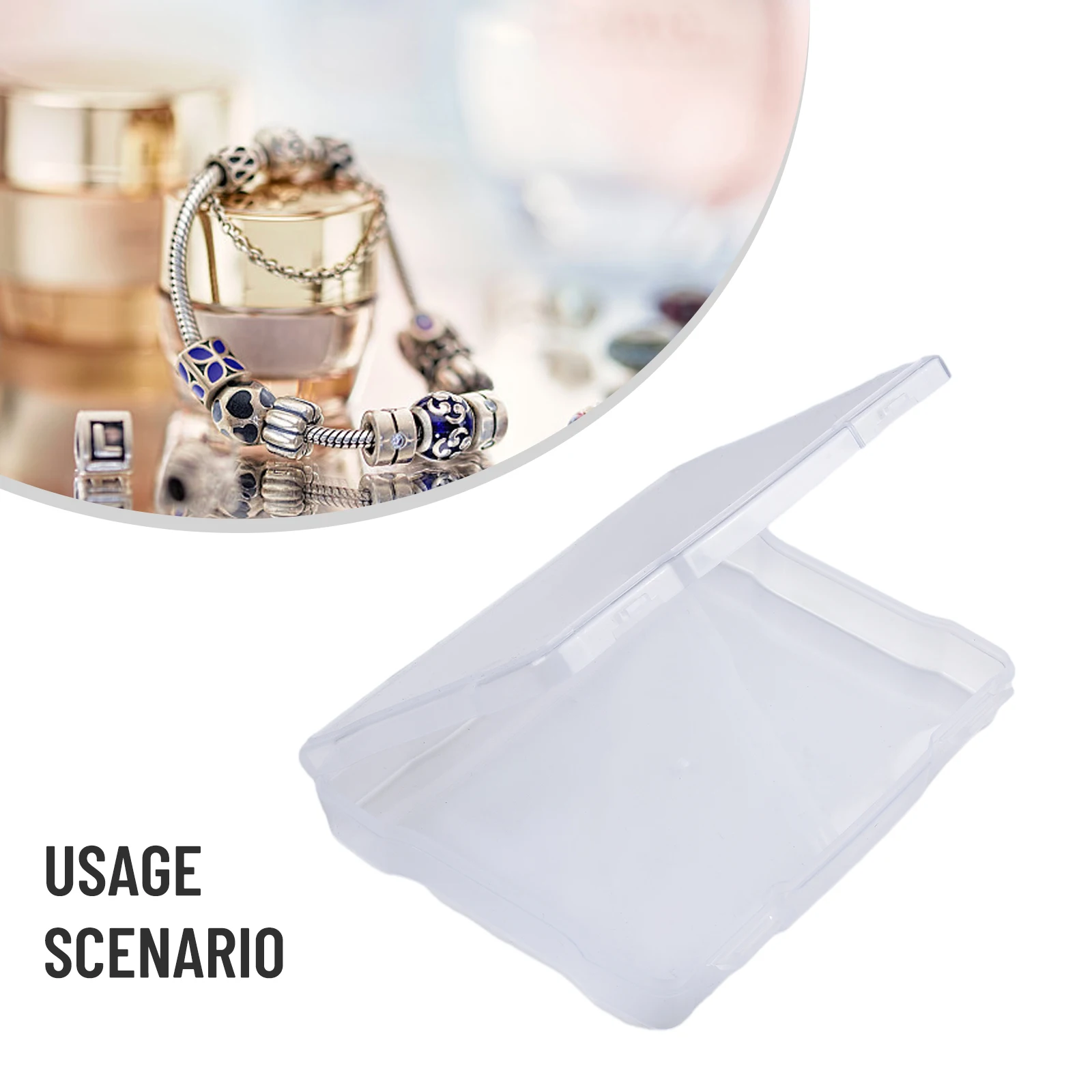 

1PCS Transparent Photo Storage Box Versatile PP Crafts Jewelry Organiser Office Home Supplies For Organizing And Storing