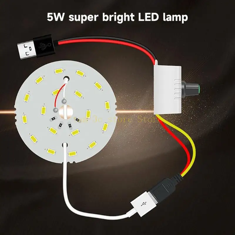 5V USB Energy Saving LED Panel Lights Super Bright Board Night Market Stall Lamp Piranha LED Board Warm White