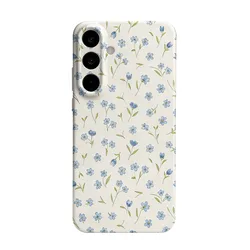 Cute Floral Pattern Hard PC Back Cover Phone Case - Galaxy S23 Ultra (JSS099)