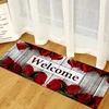 Wood Grain Flowers Kitchen Floor Mat Home Entrance Doormat Decoration Corridor Balcony Long Rugs Laundry Room Non-slip Mat 5