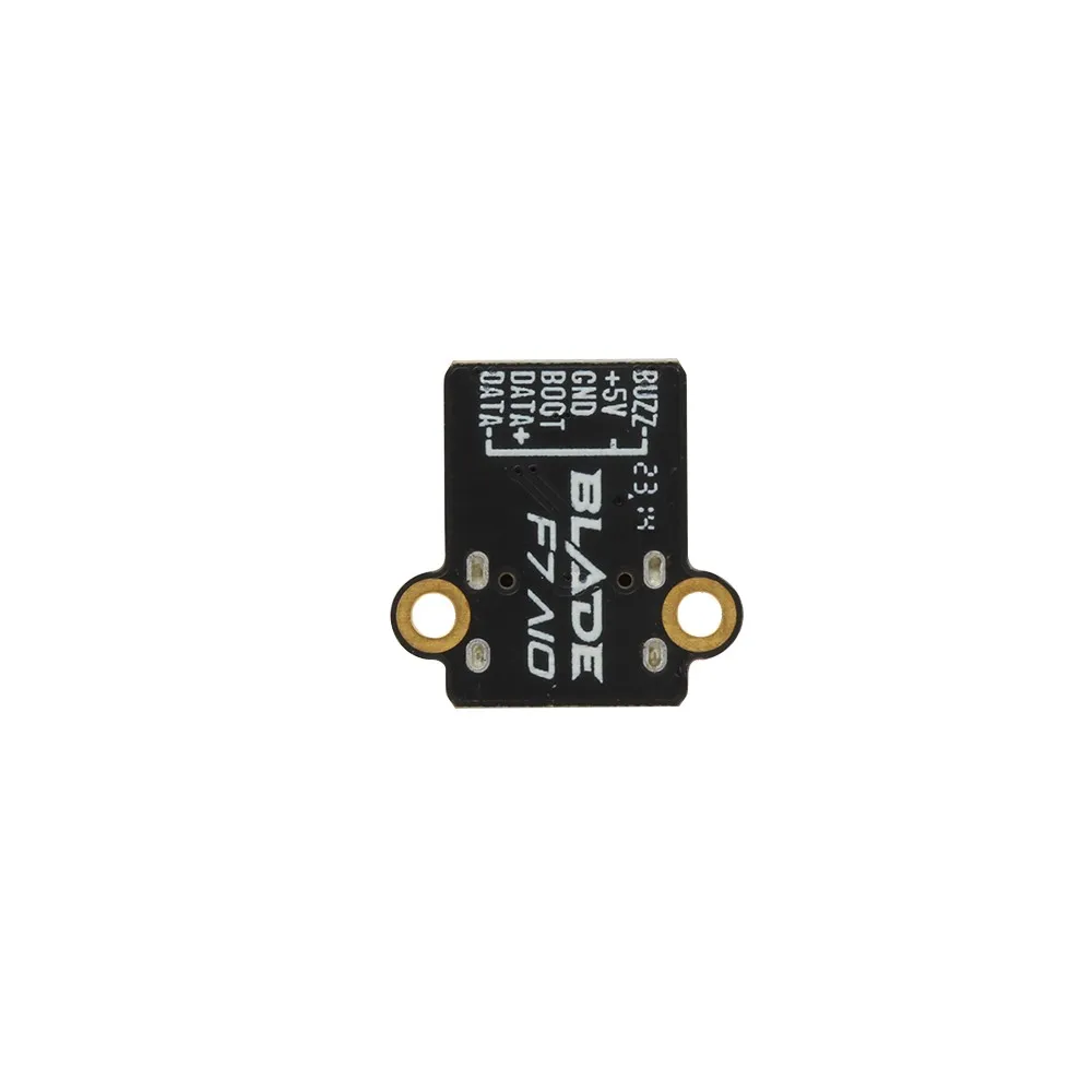 Détail des soudures et composants sur la carte de réglage RUSHFPV FC Tuning Board pour F722 FPV.