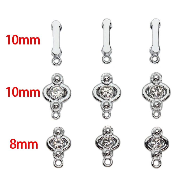 Slide Charms Accessories 8mm Slide Charms 100pcs 8mm Slide Charms