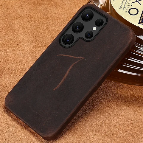 PULL-UP Leather Cover Case For Samsung Galaxy S21 S22 Ultra S20 S21 FE S9 S10 S22 Plus Note 20 10 A52 A52S A51 A12 A32