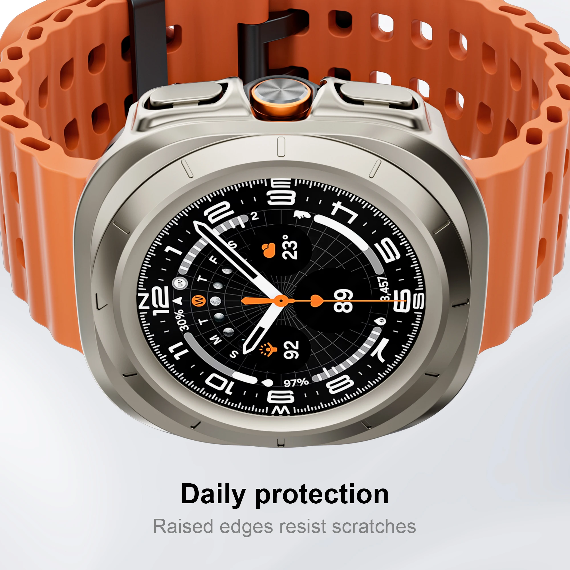 Durable Hollow Frame Protective Bumper for Galaxy Watch Ultra 47mm