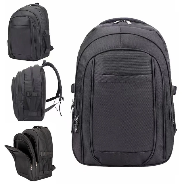 Mochila De Nylon Para Ordenador Portátil De 15 Negro