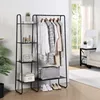Freestanding Clothes Garment and Accessories, Organizer Closet Rack (BLK) 2