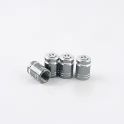 Premium Aluminum Alloy Valve Stem Caps - Universal Fit (Titanium)