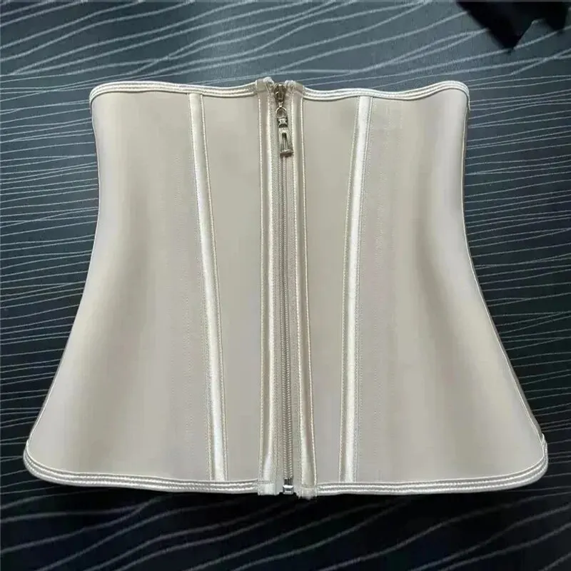 Latex Waist Trainer and Sexy Corset Body Shaper with Steel Bone Slimming Belt