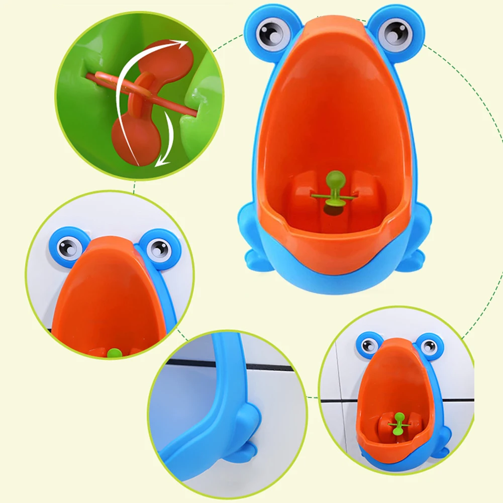 Frog Baby Boys Children Standing Potty Wall-Mounted Kids Toilet Training Urinal 4