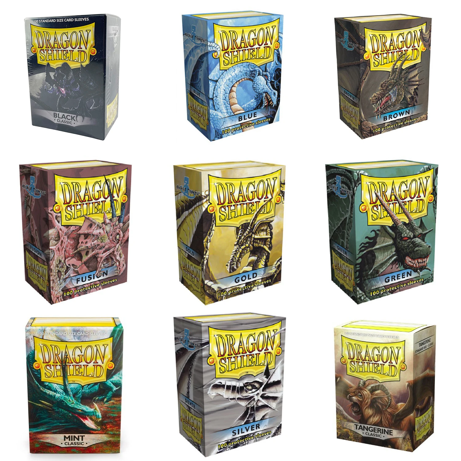 Dragon Shield 100 PCS/BOX CLASSIC COLORS High Quality Cards Sleeves MGT  Board Games Cards Playing PTCG Sleeves Protector 66x91|Playing Cards| -  AliExpress