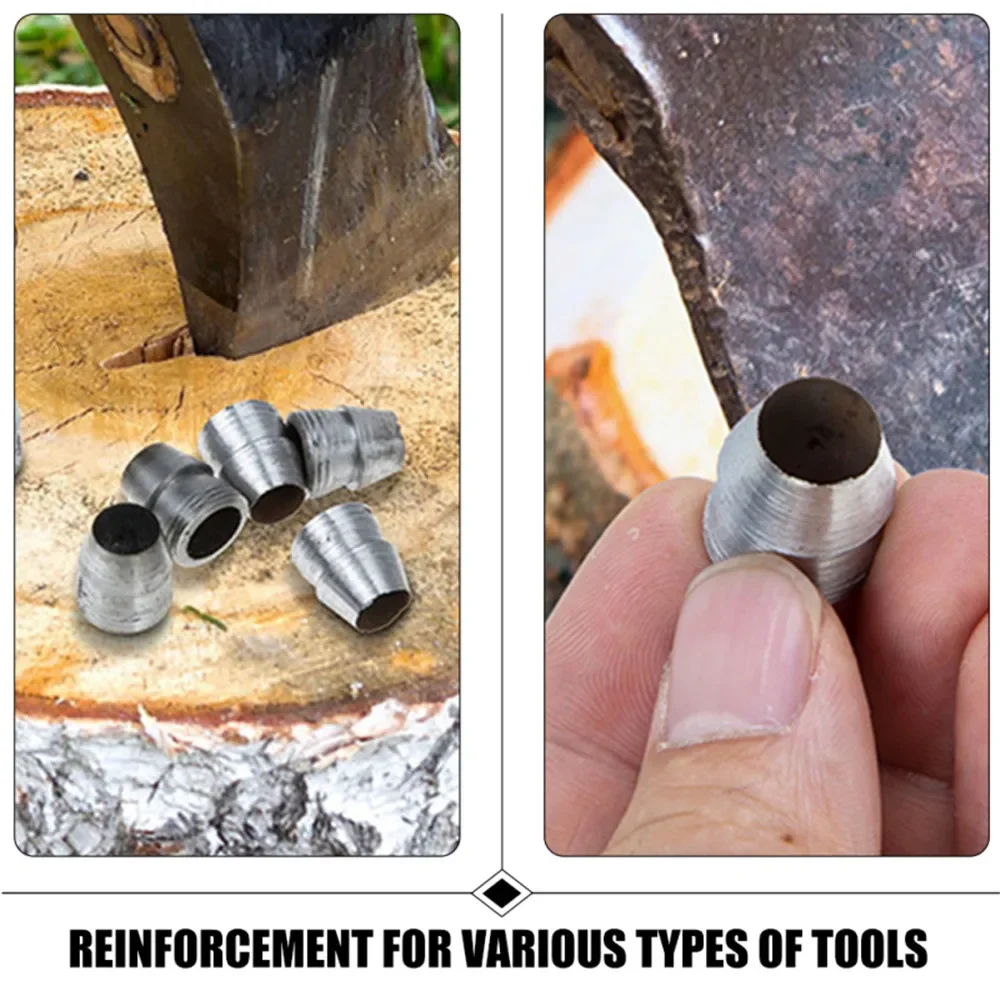 Description Picture 5 of item10 Pcs Axe Wedge Metal Hammer Handle Splitting Installation Supplies for Axe Reinforcing Tool