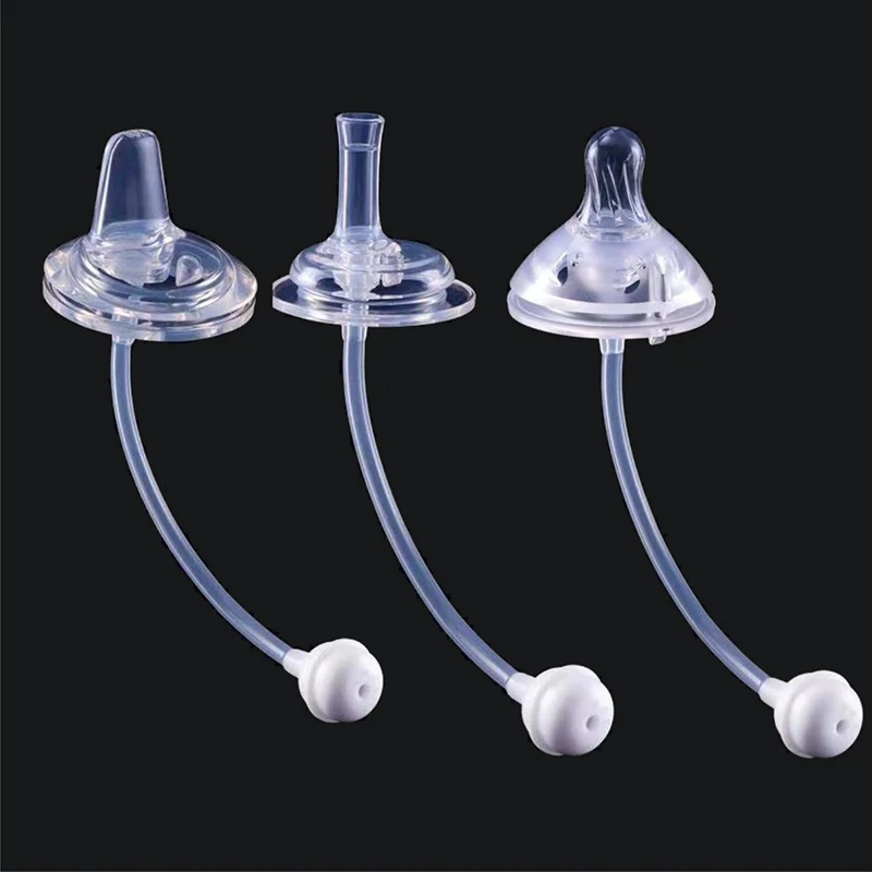 Silicone Baby Feeding Bottle Anti Flatulence Silicone Wide Neck Baby Feeding Milk Bottle Natural Nipple Teat