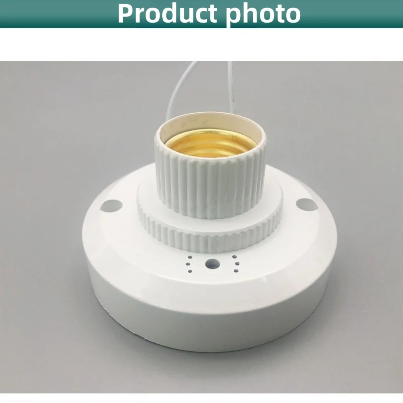 E27 Screw Socket Sensor Lamp Bases Sound And Light Control Lamp Holder Sensor Delay Sound Control Switch Stair Led Holder