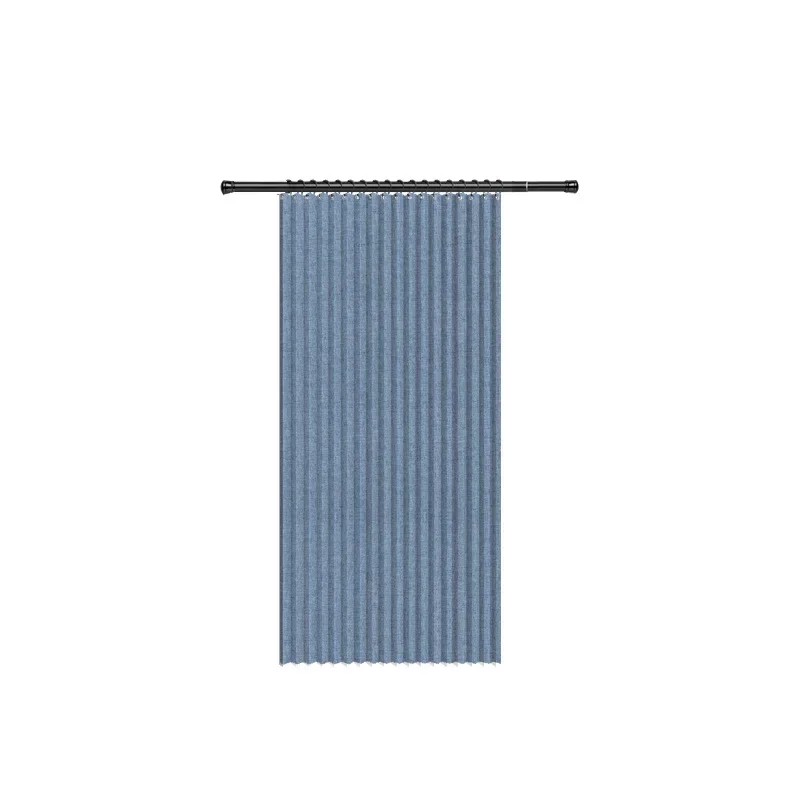 Foldable Shower Curtain Bathroom Partition Waterproof Non-woven Fabric Dry And Wet Separation Shower Curtain Manufacturer 3