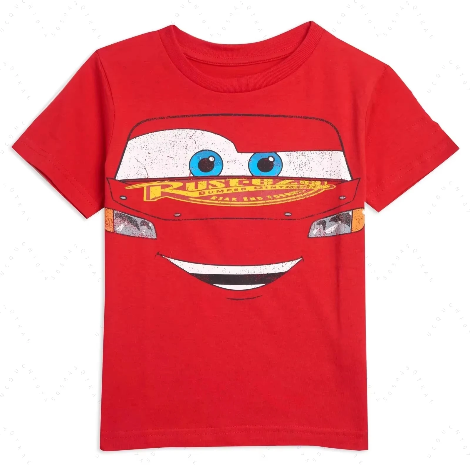 2026 신상 캐주얼 여름 커플 라이트닝 맥퀸 레트로 그래픽 오버사이즈 매칭 티셔츠 루즈핏 커플룩 크롭탑 세트