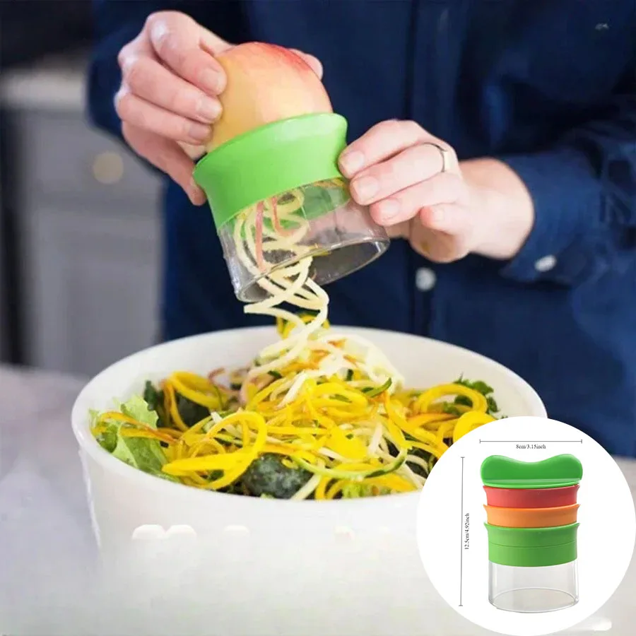 Rotary Grater Handheld Fruit and Vegetable Slicer Adjustable Spiral Grater Multi-function Cutter Salad Tools Kitchen Accessories