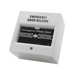 Emergency Fire Exit Alarm Door Release with Protective Cover (White)