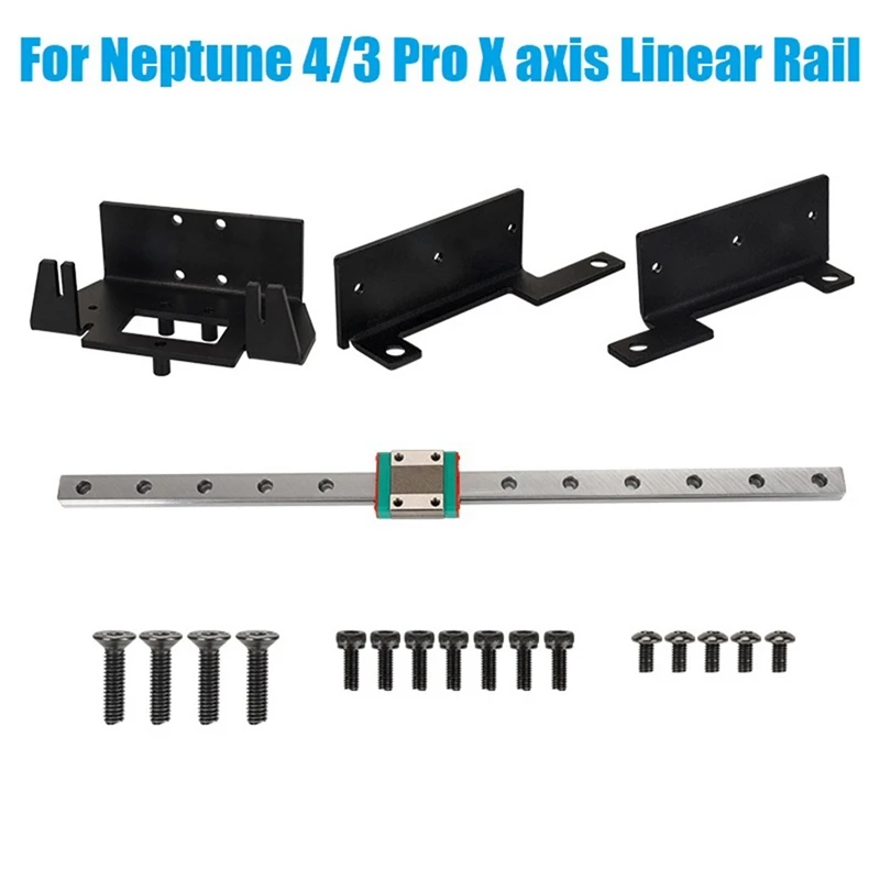 Atualização Kit de Conversão para Trilho Guia Linear Eixo x Peças Impressora 3d Mgn12 Neptune Pro 3