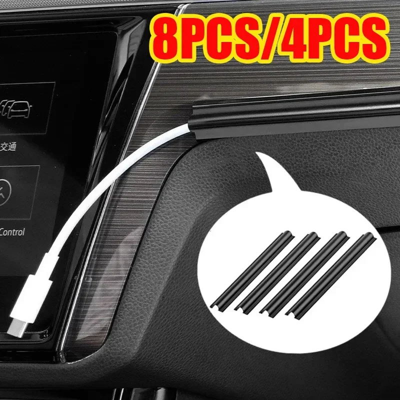 Black PVC Car Interior Cable Line Sleeve Protector