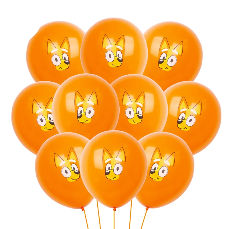 thumbnail image 1 of Juego de 10/30 globos de látex con estampado de dibujos animados de Bluey de 12 pulgadas, globos rosados, azules y amarillos para fiestas de cumpleaños de niños, regalos para baby shower, 1 of 5