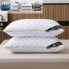 Soft Cotton Fiber Pillow 3D Neck Pillow Suitable for Sleeping Bedrooms and Hotels Comfort and Quality 1pc Hotel Style Decorate 1