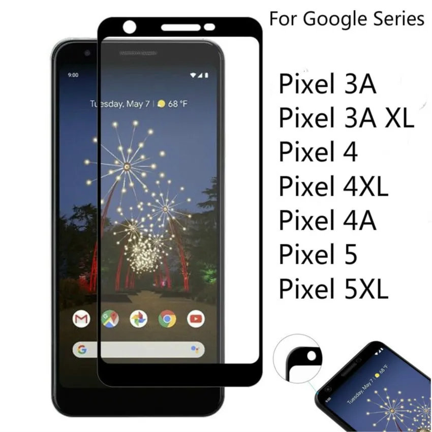 2 Pezzi Di Vetro Temperato Su Per Google Pixel 5 5Xl 4 4Xl 4A Screen Protector 3D 9H Full Cover Per Pixel 3A Xl Pellicola Protettiva Glas