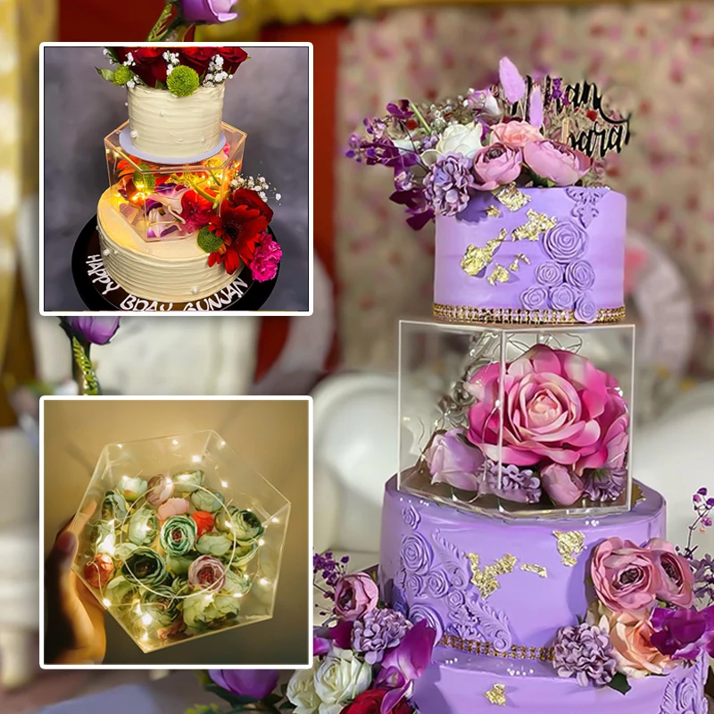 Transparent Acrylic Cake Display Stand Transparent Acrylic Cake