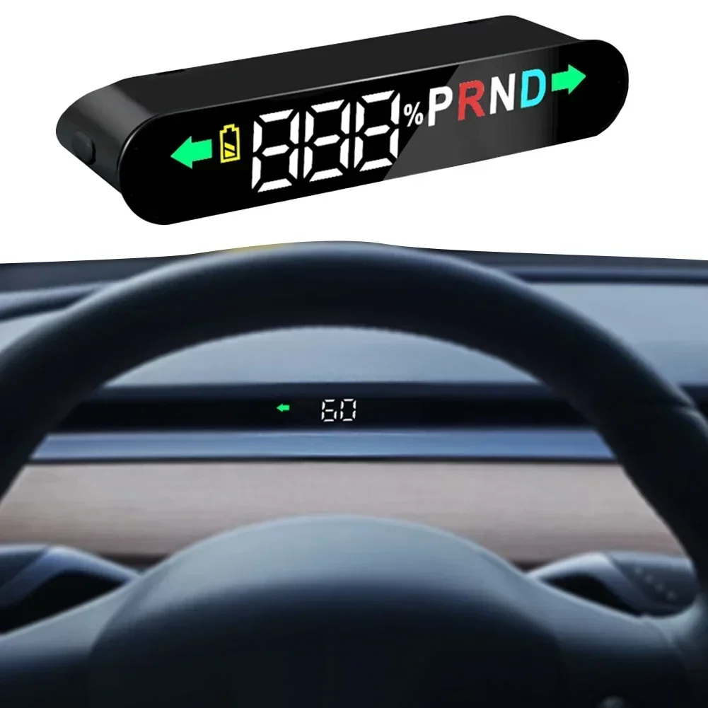 HUD Head-Up Display For Tesla Model 3 & Model Y | Digital Speedometer, Gear Indicator, No-Drill Installation