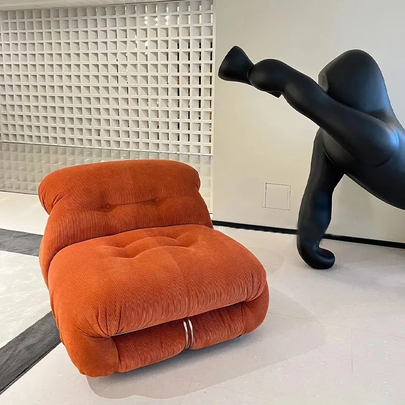 

Nordic Creative Hippo Sofa Retro Steel Tooth Leisure Lazy Recliner Simple Single-Seat Sofa Chair