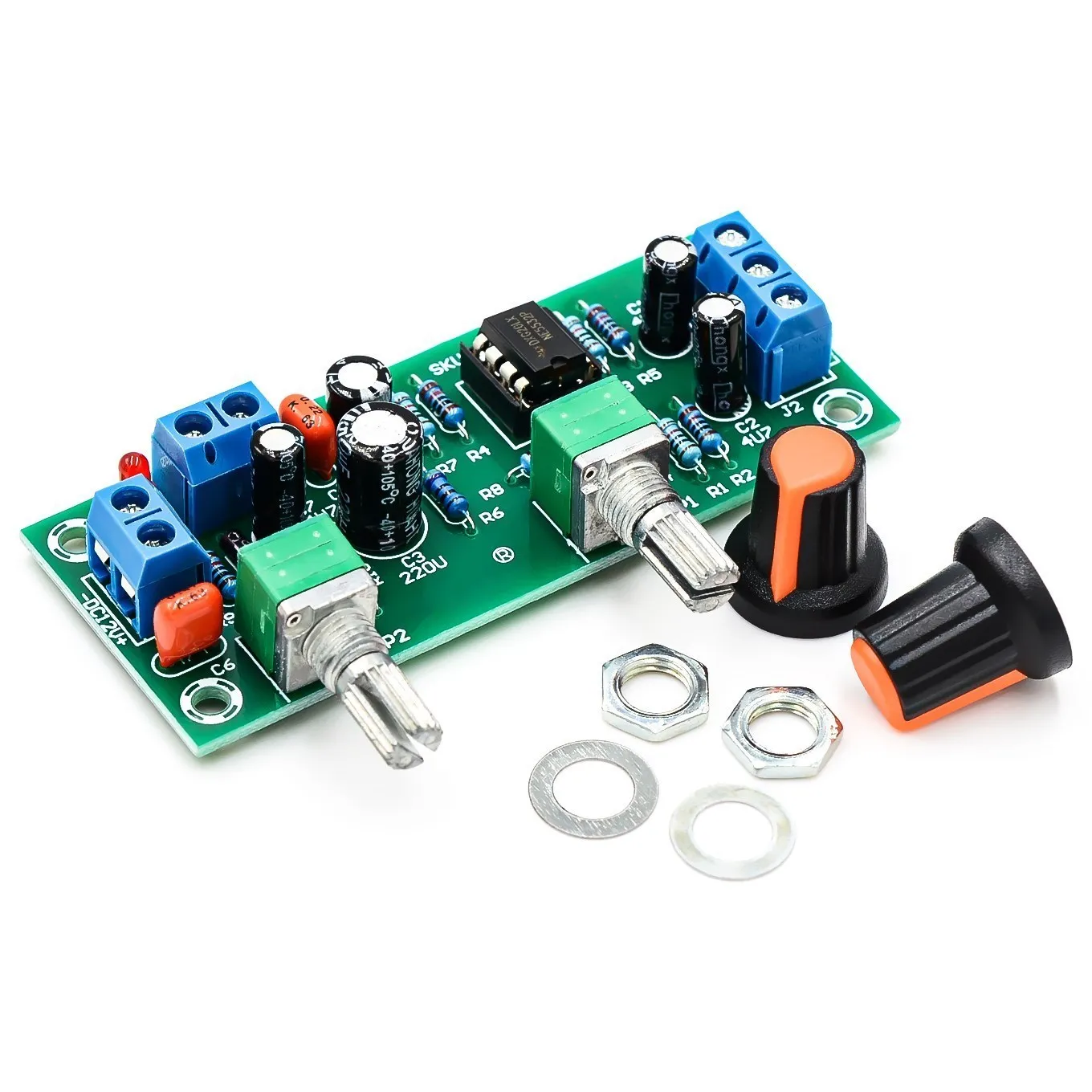 Single power 10-24V overweight subwoofer front stage plate low pass filter board front stage tone board finished circuit board,audio receiver board,audio board,audio amplifier board